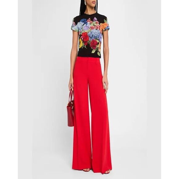ALICE + OLIVIA Olivia Wide-Leg Pants Size US 6 $350 - Picture 3 of 10